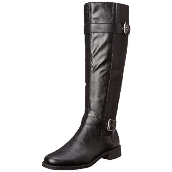 aerosoles black riding boots